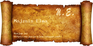 Mojzsis Elma névjegykártya